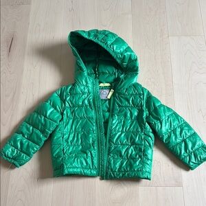 Primary Green Puffer Jacket